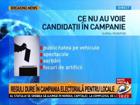 Reguli dure în campania electorală pentru locale