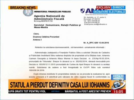 Lovitură de teatru în dosarul anului! Statul nu poate vinde casa din Sibiu a lui Klaus Iohannis