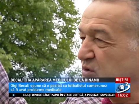 Gigi Becali îi ia apărarea medicului de la Dinamo