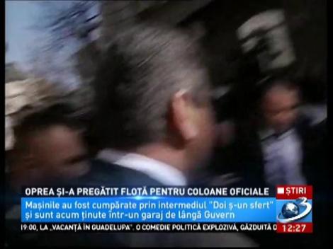 Oprea și-a pregătit flotă pentru coloanele oficiale