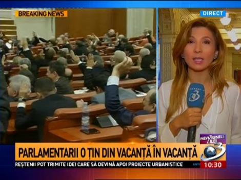 Parlamentul intră în vacanță până pe 6 iunie