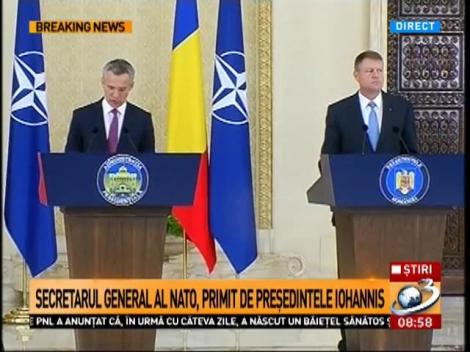 Secretarul General al NATO, primit de Klaus Iohannis la Cotroceni