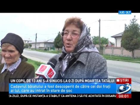 Un copil de 13 ani s-a sinucis la o zi după moartea tatălui