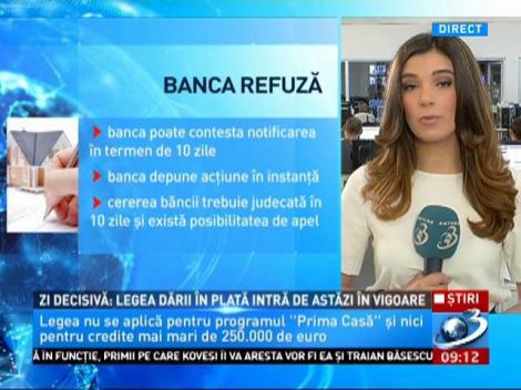 Zi decisivă: Legea dării în plată intră de astăzi în vigoare