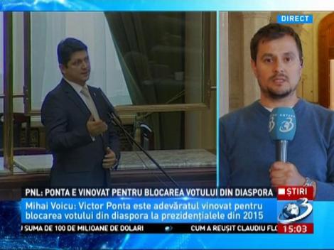 PNL: Ponta e vinovat pentru blocarea votului din Diaspora