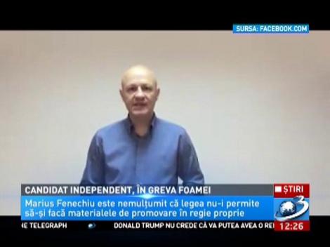 Candidat independent la primăria Ploieștiului, &icirc;n greva foamei