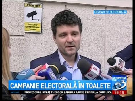 Esențial: Campanie electorală în toalete