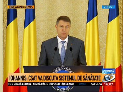 Ce mesaj a transmis Klaus Iohannis despre situația din sistemul de sănătate