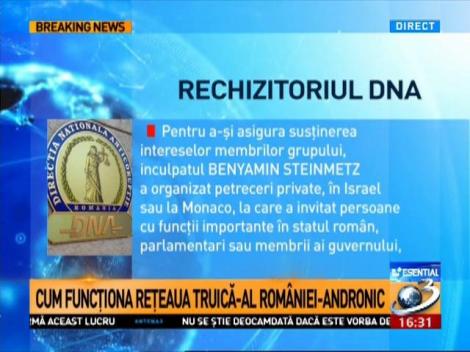 Esențial: Cum funcționa rețeaua Truică-al României-Andronic