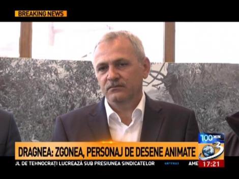 Dragnea: Zgonea, personaj de desene animate