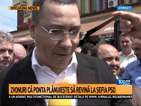 Zvonuri că Ponta vrea să revină la şefia PSD