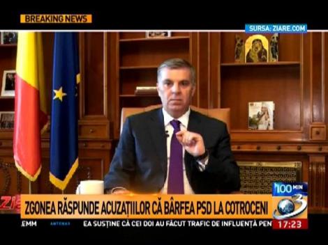 Zgonea susţine că nu a mers ne&icirc;nsoţit la Cotroceni