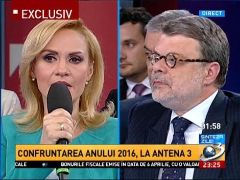 Întrebări între candidații la Capitală. Daniel Barbu, întrebare pentru Gabriela Firea
