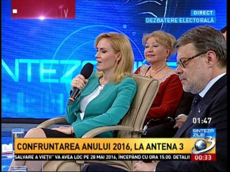 Gabriela Firea, mesaj pentru candidații care nu vor să o voteze