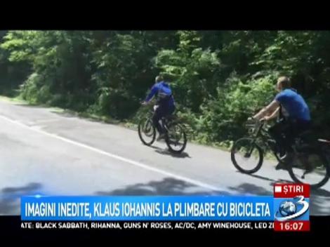 Klaus Iohannis, la plimbare cu bicicleta