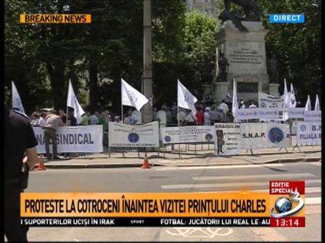 Proteste la Cotroceni &icirc;naintea vizitei Prințului Charles