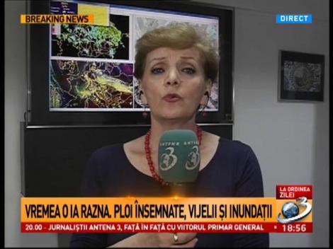 Ne așteaptă fenomene meteo extreme! Cod portocaliu de ploi, cod roșu de inundații. Autoritățile sunt &icirc;n alertă