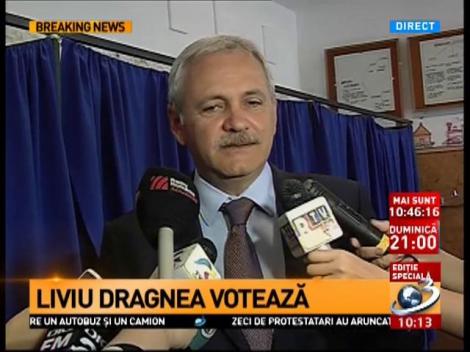 Liviu Dragnea: Sper ca toţi rom&acirc;nii să voteze oameni serioşi şi responsabili