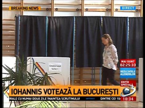 Iohannis a votat la Bucureşti: Acest vot a fost o premieră