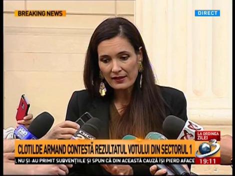 Clotilde Armand contestă rezultatul votului din Sectorul 1