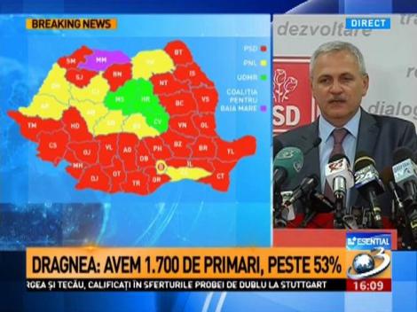 Dragnea: Avem 1.700 de primari și 27 de județe