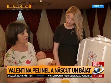 Valentina Pelinel a născut un băiețel