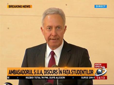 Ambasadorul SUA, discurs &icirc;n fața studenților