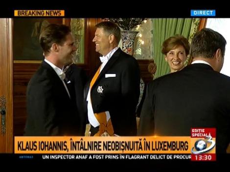 Premierul luxemburghez a venit cu partenerul la &icirc;nt&acirc;lnirea cu Iohannis
