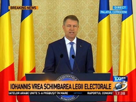 Klaus Iohannis: "Dumneavoastră, alegătorii, trebuie să schimbați, prin vot, felul în care acționează partidele politice"