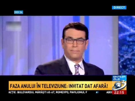 Invitat dat afară de la o emisiune TV, pentru opinii diferite. Nicolicea: Subiectul a fost montat