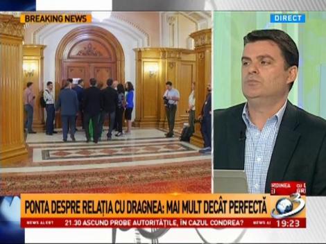 Radu Tudor: Ponta a primit azi o lecție de disciplină de partid