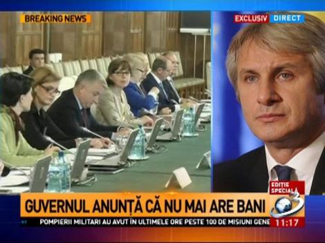 Eugen Teodorovici, despre lipsa banilor de la Finanțe