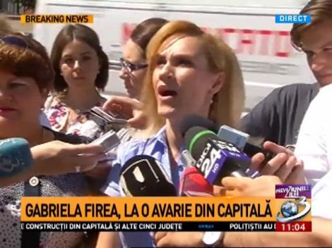 Gabriela Firea, la o avarie din Capitală: Fac apel la primul-ministru
