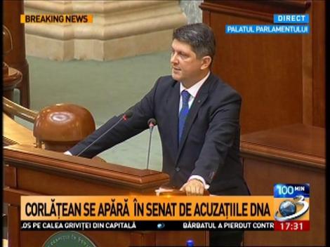 Corlățean se apără &icirc;n Senat de acuzațiile DNA