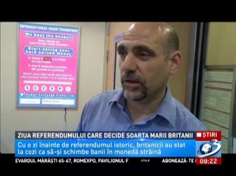 Ziua referendumului care decide soarta Marii Britanii