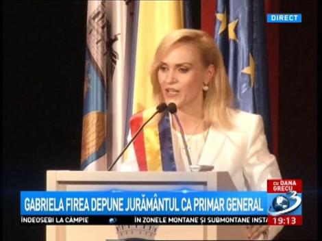 Gabriela Firea a depus jurământul pentru funcţia de primar