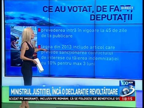 Ministrul Justiției, &icirc;ncă o declarație revoltătoare