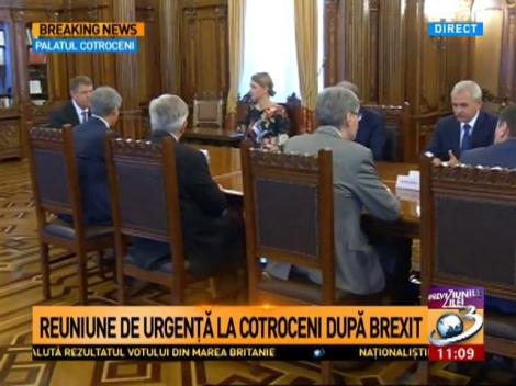 Reuniune de urgență la Cotroceni după Brexit