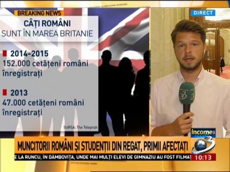 Muncitorii români și studenții din Regat, primii afectați după Brexit