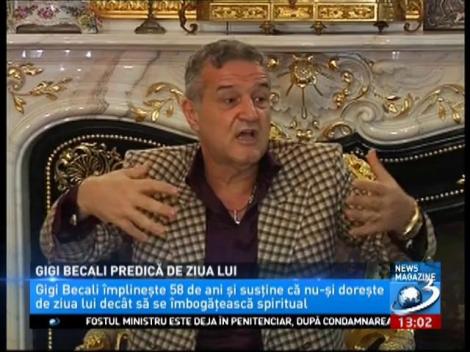 Gigi Becali a împlinit astăzi 58 de ani