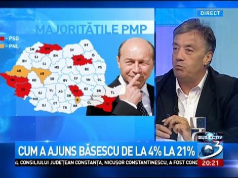 Subiectiv: Cum a ajuns Traian Băsescu de la 4% la 21%, prin voia PNL și PSD