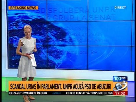 Scandal uriaş &icirc;n Parlament. UNPR acuză PSD de abuzuri