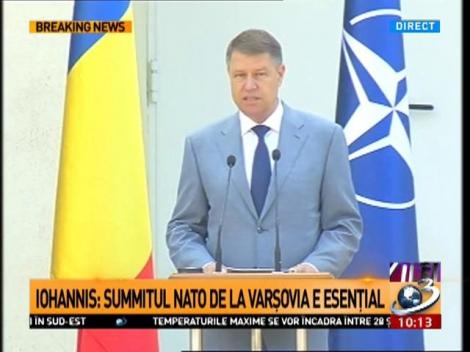 Klaus Iohannis, în vizită la comandamentul NATO