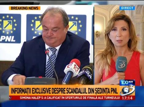 Informaţii exclusive despre scandalul din şedinţa PNL