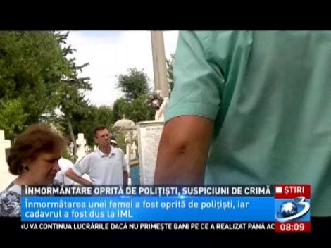 Moment şocant &icirc;ntr-un cimitir din Bucureşti. Legiştii au oprit funeraliile unei femei. Ce a urmat