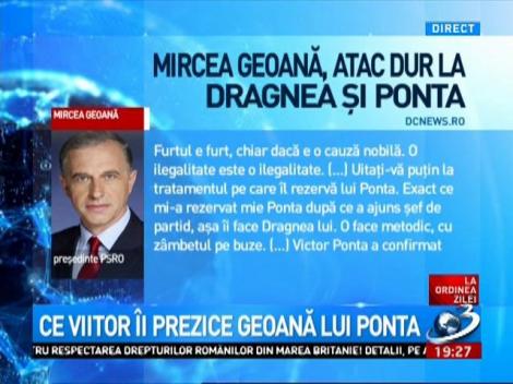 Ce viitor &icirc;i prezice Geoană lui Ponta