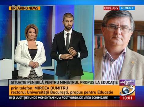 Mircea Dumitru: Aș vrea să risipesc această idee falsă că eu nu cunosc limba germană