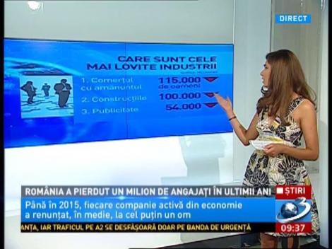 România a pierdut un milion de angajați în ultimii ani