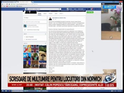 Scrisoare de mulțumire pentru britanicii din Norwich care s-au mobilizat să ajute o familie de rom&acirc;ni. Află cum poți semna și tu scrisoarea!