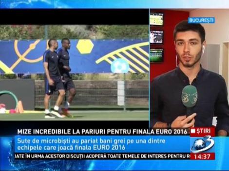 Românii, mize incredibile la pariuri pentru finala Euro 2016